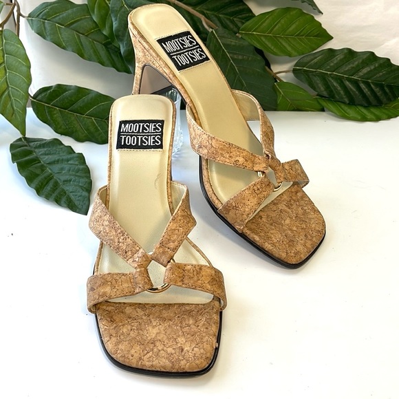 MOOTSIES TOOTSIES CORK SLIDE SANDALS - Picture 1 of 8